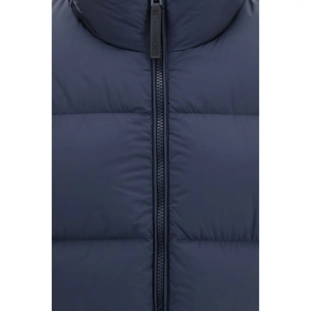 Woolrich Blue Goose Down Full-length Jacket