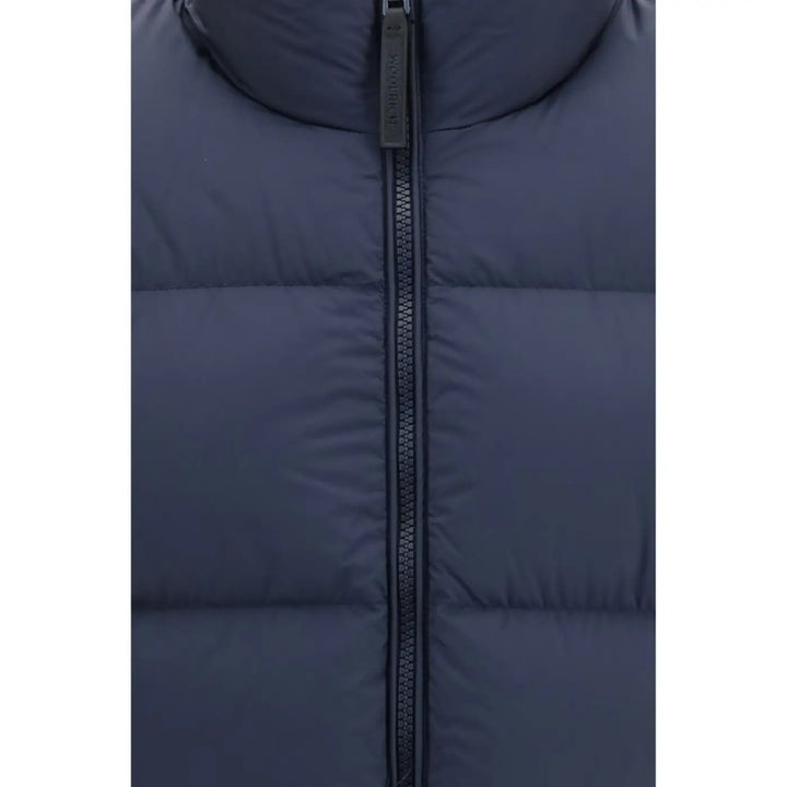 Woolrich Blue Goose Down Full-length Jacket