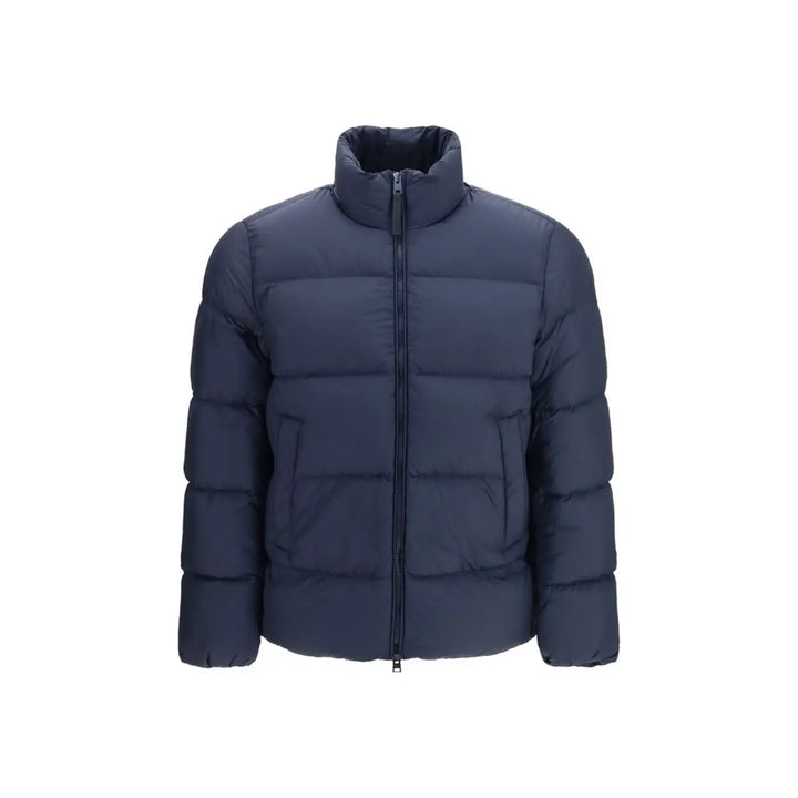 Woolrich Blue Goose Down Full-length Jacket