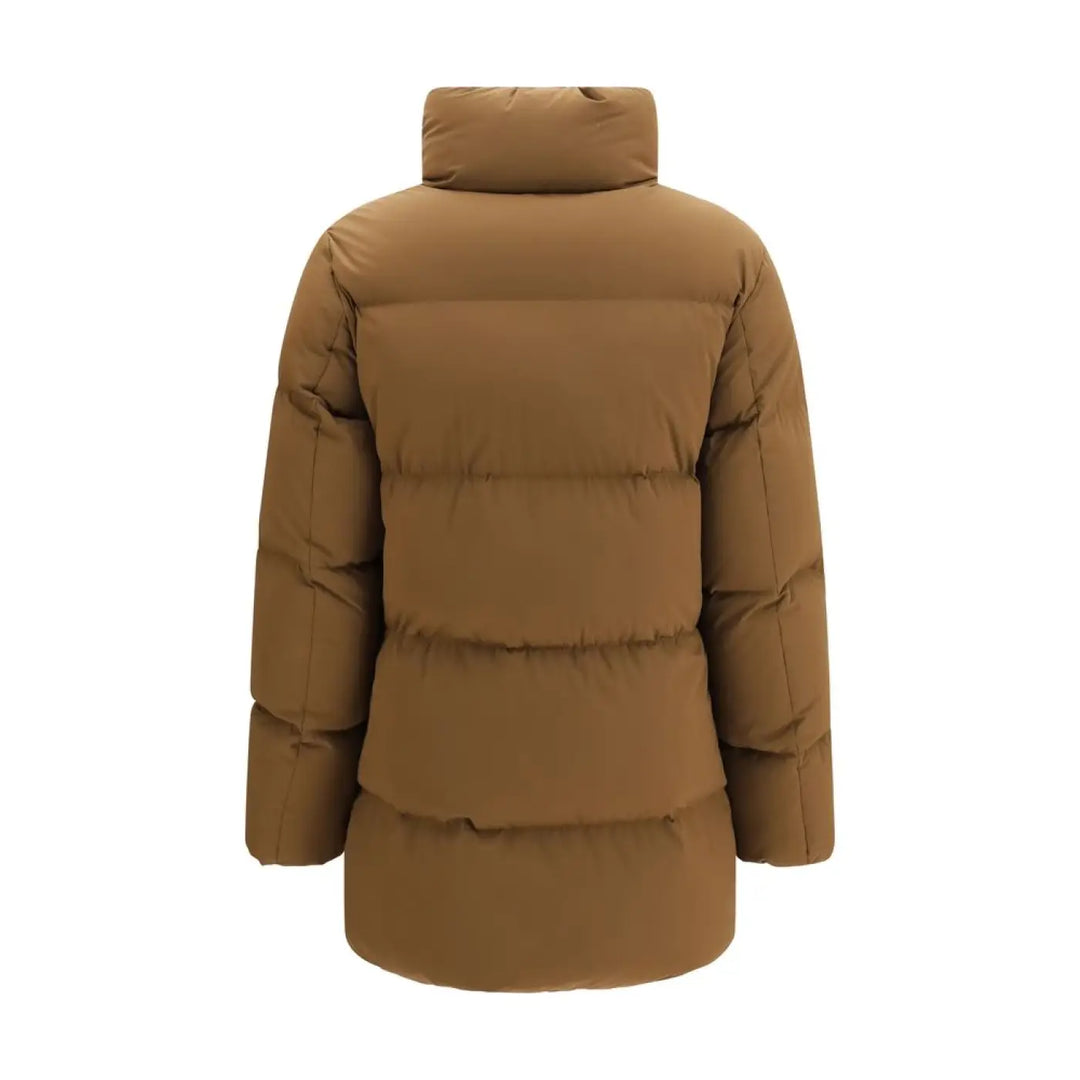 Woolrich Brown Goose Down Full-length Jacket