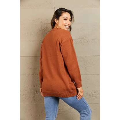 Elevate Your Style with the Toggle Closure Ribbed Cardigan Clothing Tops Trendsi