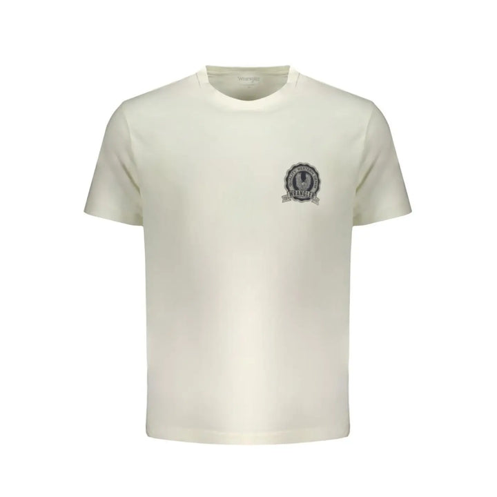 Wrangler Bianco Cotton Men T-shirt