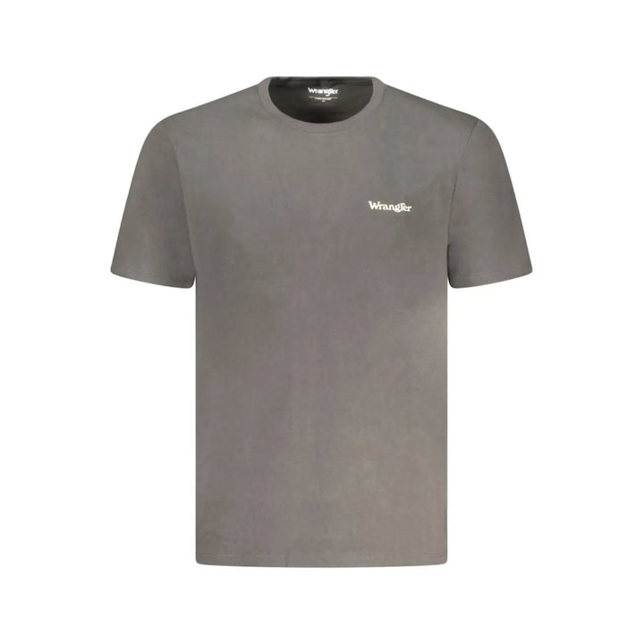Wrangler Black Cotton Men T-shirt