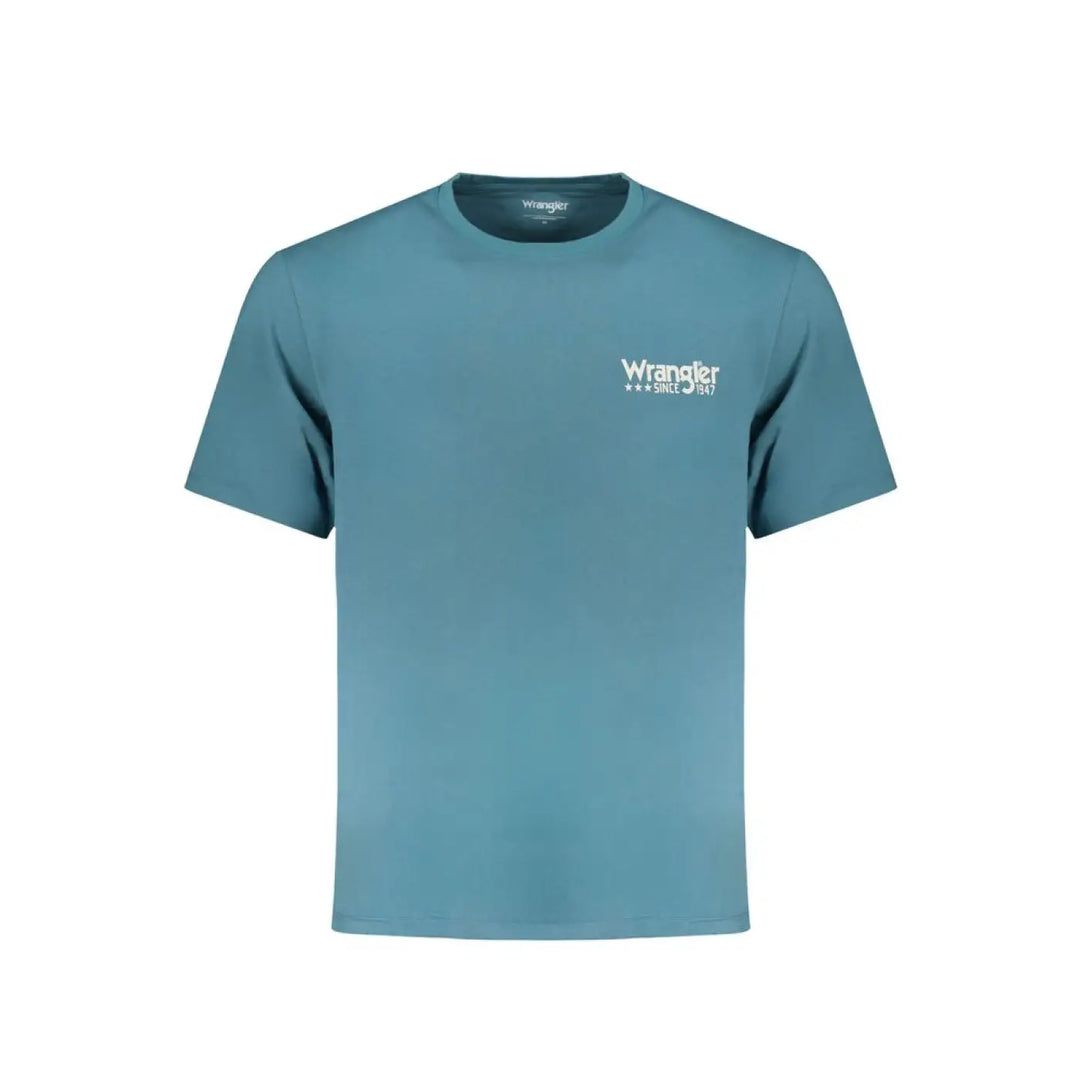 Wrangler Blue Cotton Men’s T-Shirt