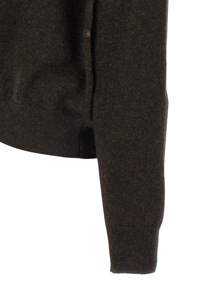Yves Salomon Brown Cashmere Cardigan
