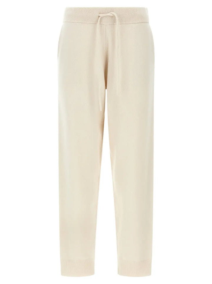 Yves Salomon White Wool Athletic Pants