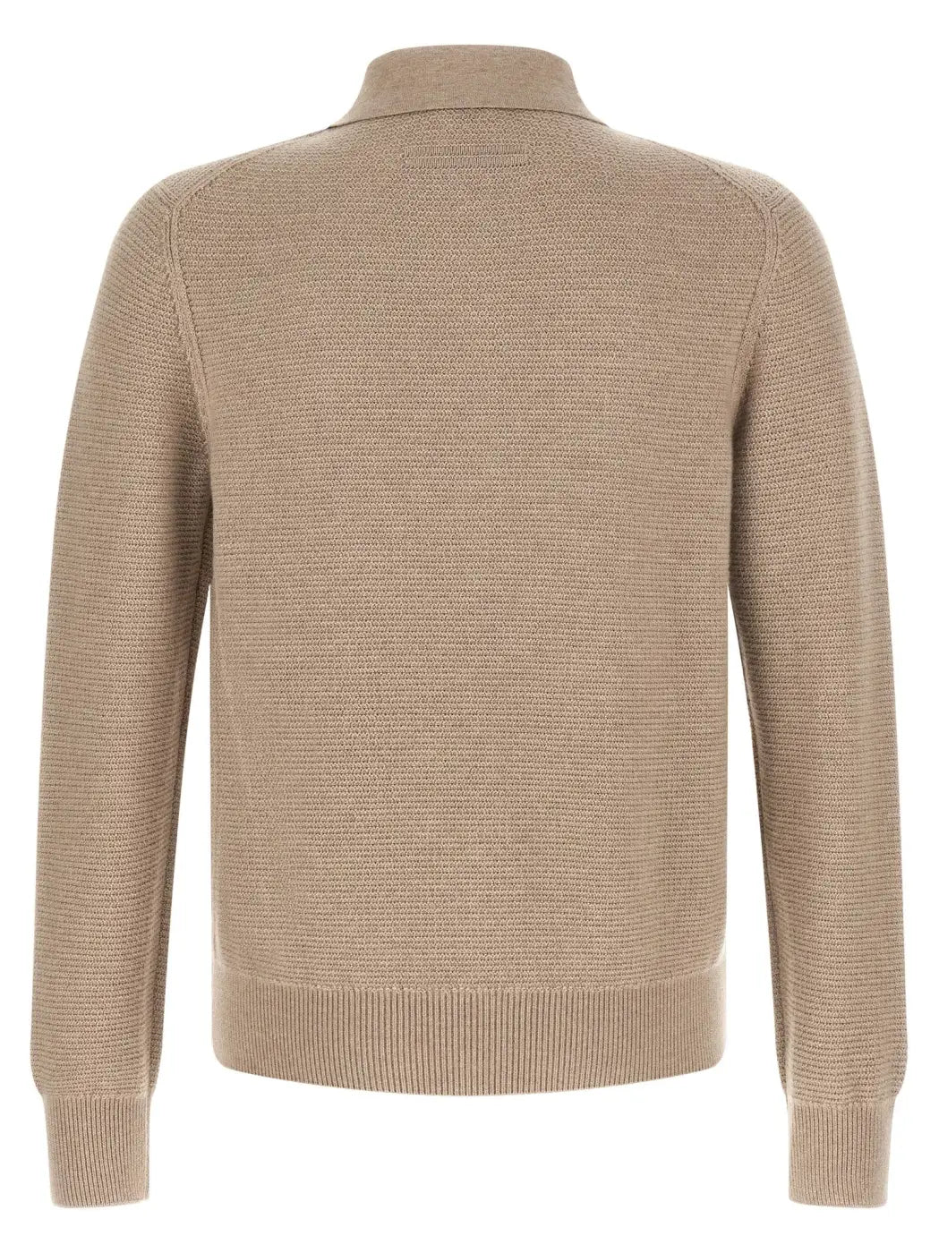 Zegna Beige Cashmere Polo Shirt
