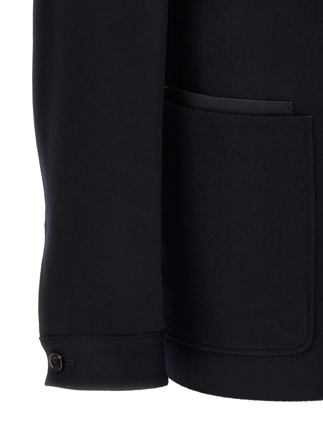 Zegna Blue Cashmere Full-length Jacket