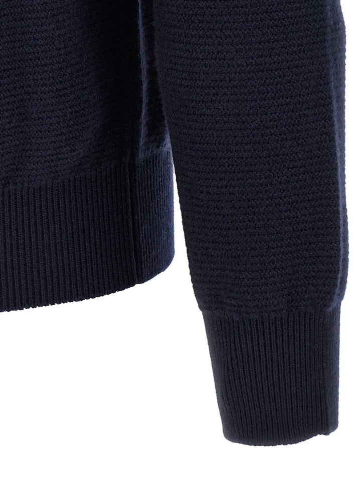 Zegna Blue Cashmere Polo Shirt