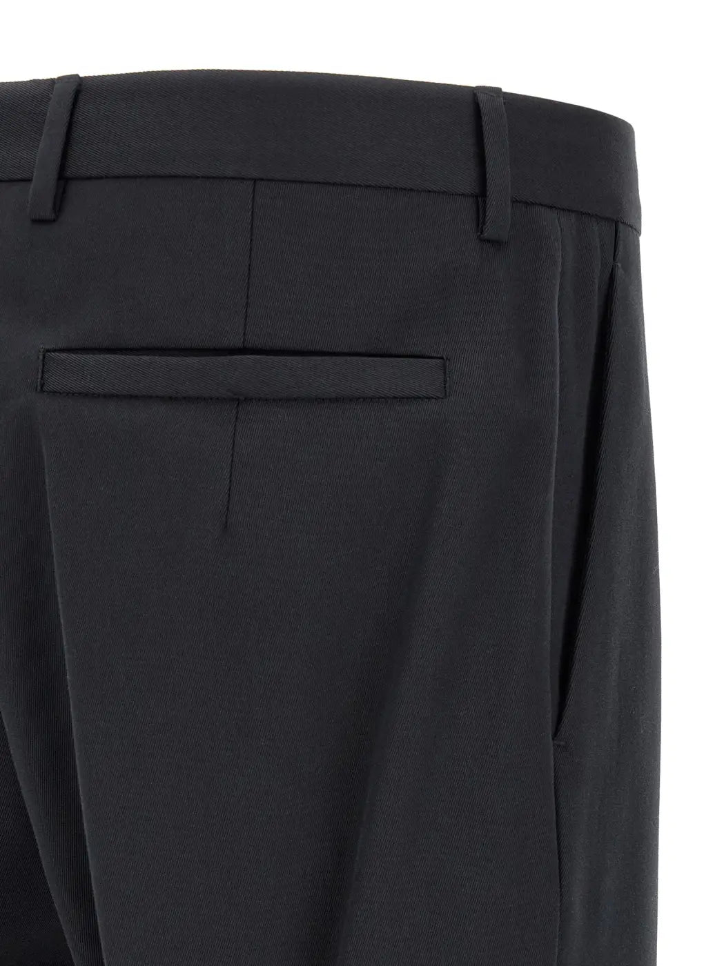 Zegna Blue Cotton Dress Pants