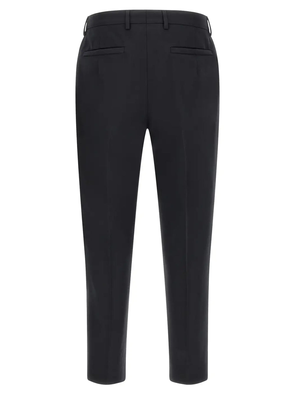 Zegna Blue Cotton Dress Pants