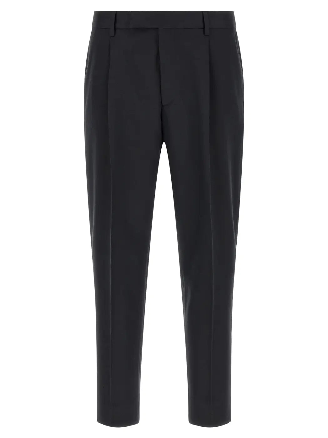 Zegna Blue Cotton Dress Pants