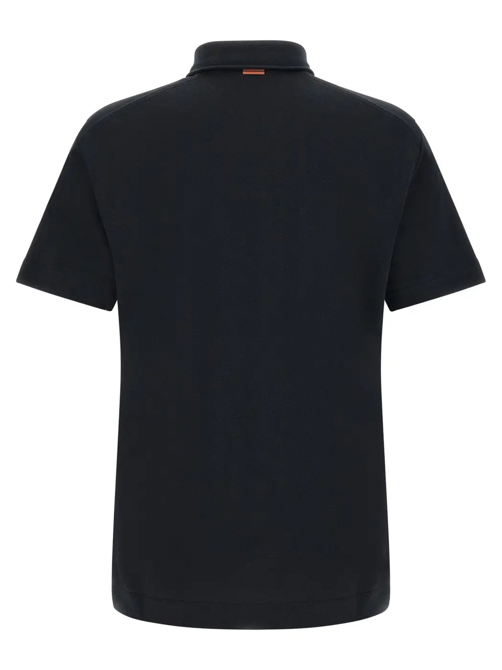 Zegna Blue Cotton Polo Shirt