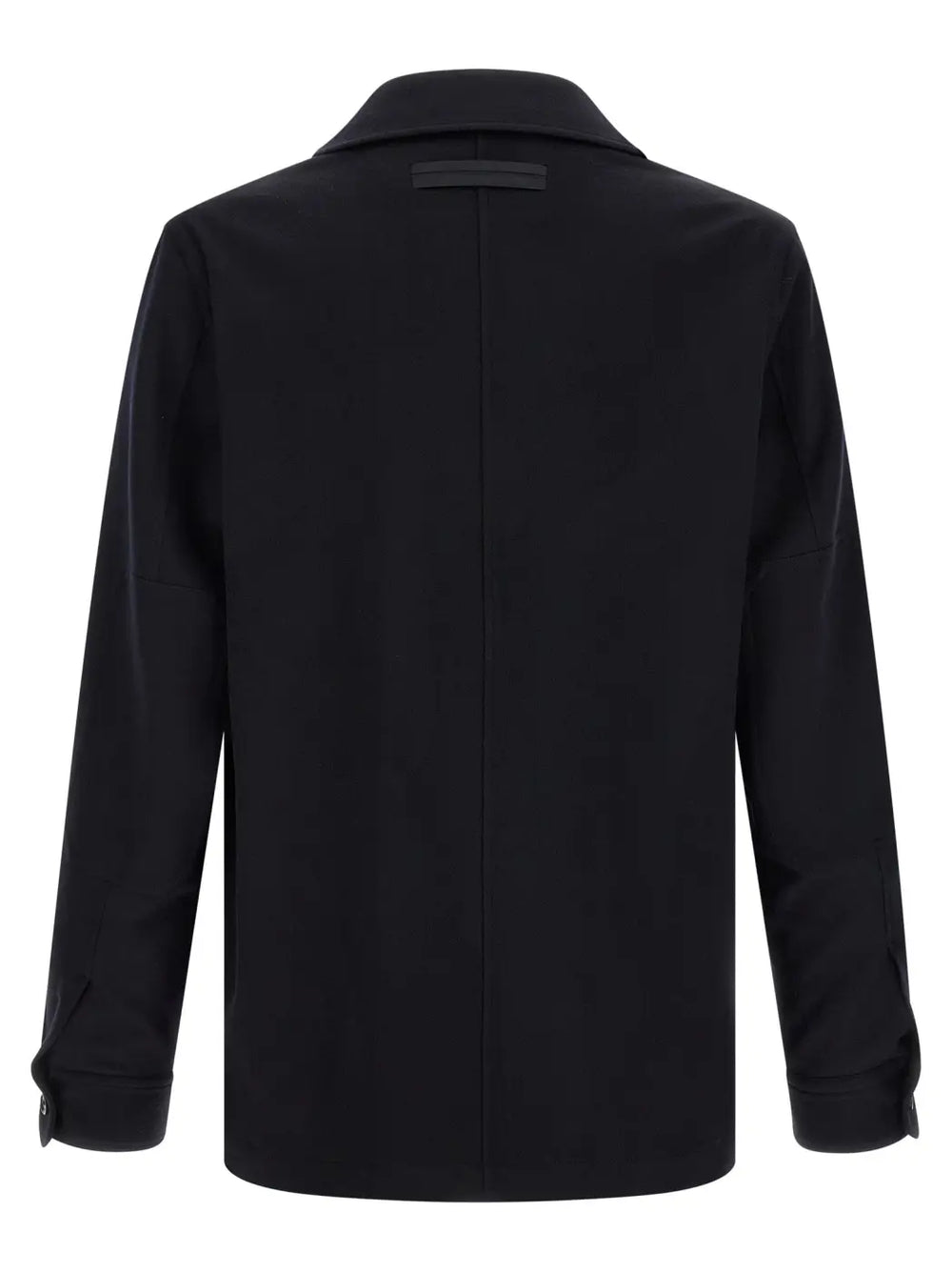 Zegna Blue Wool Blouse