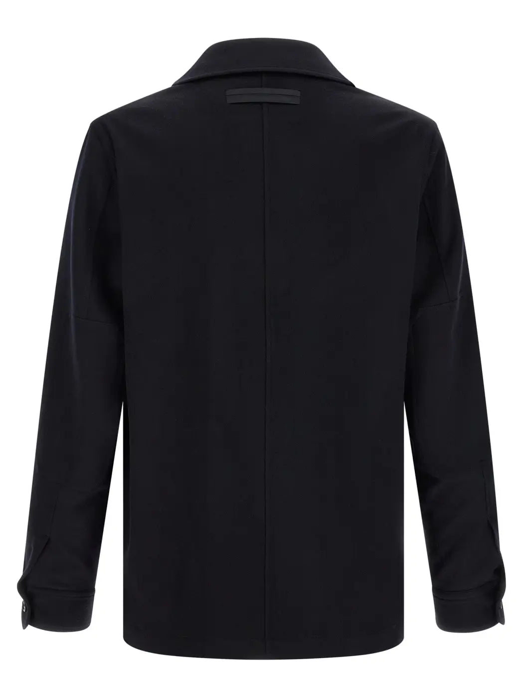 Zegna Blue Wool Blouse