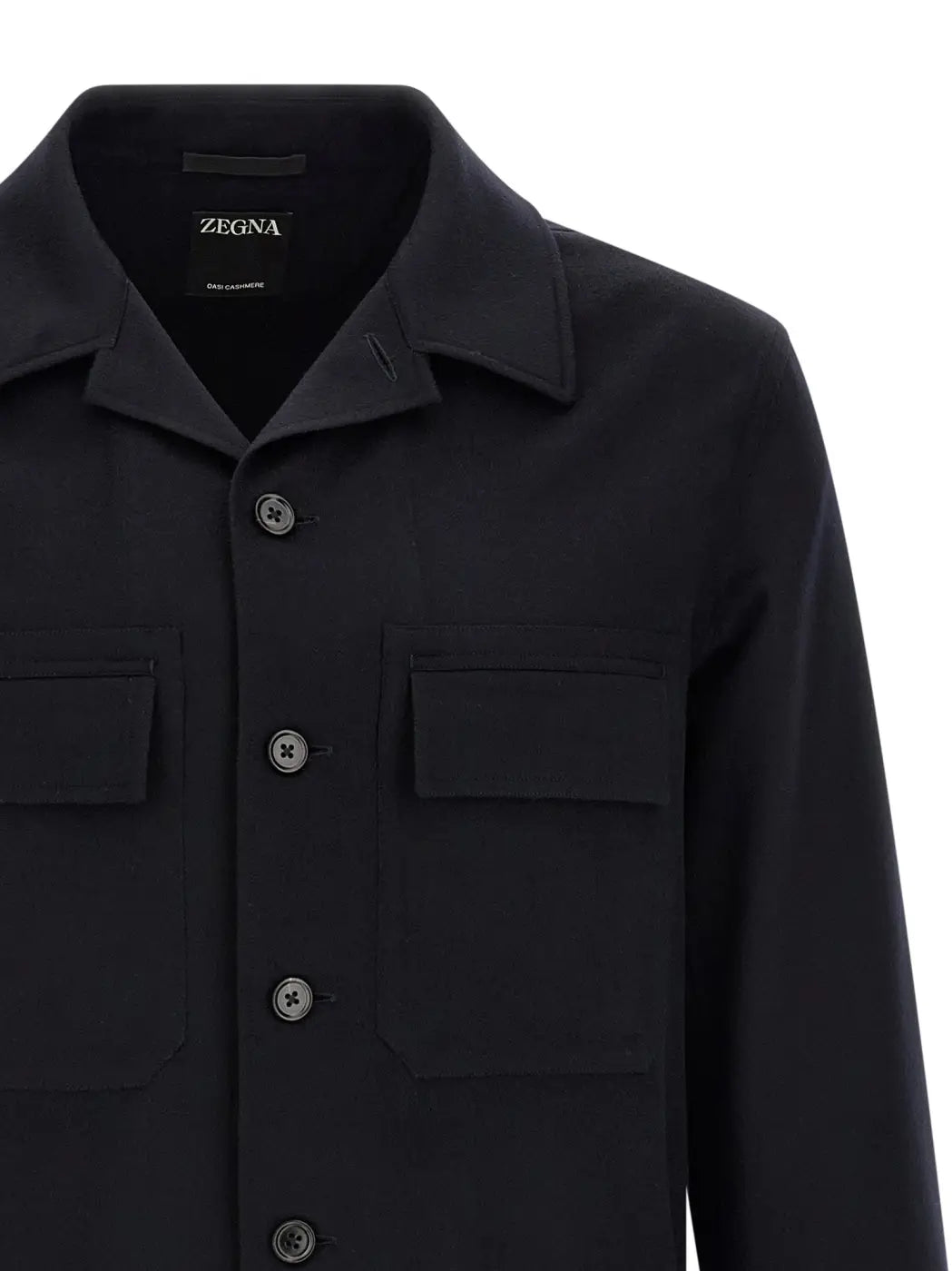 Zegna Blue Wool Blouse