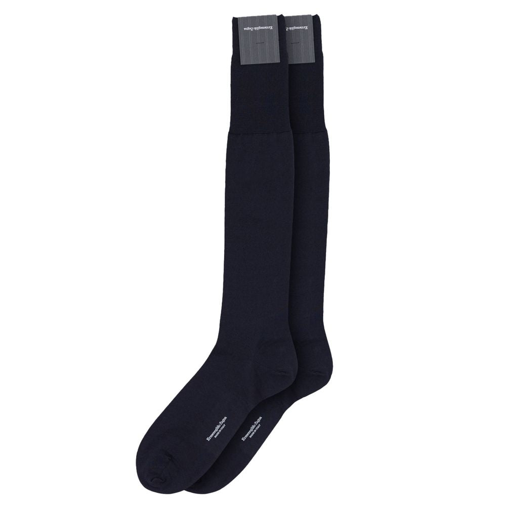 Zegna Blue Wool Socks