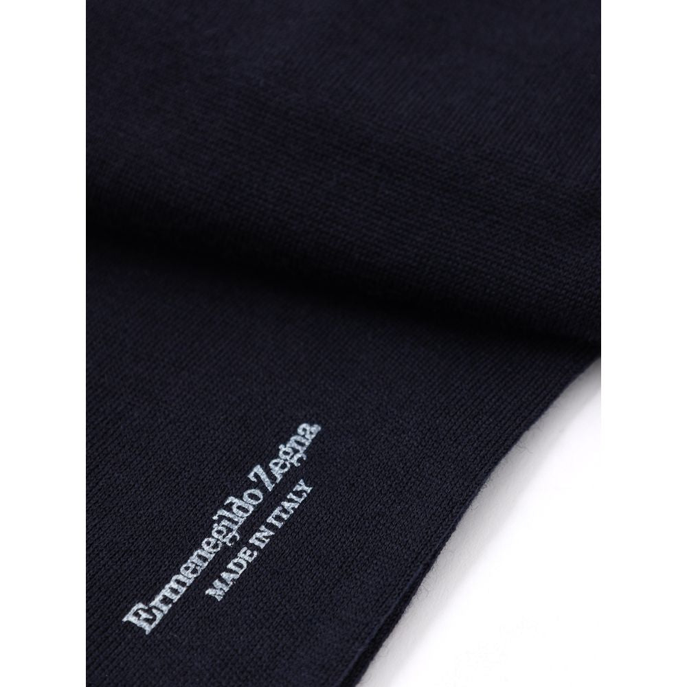 Zegna Blue Wool Socks