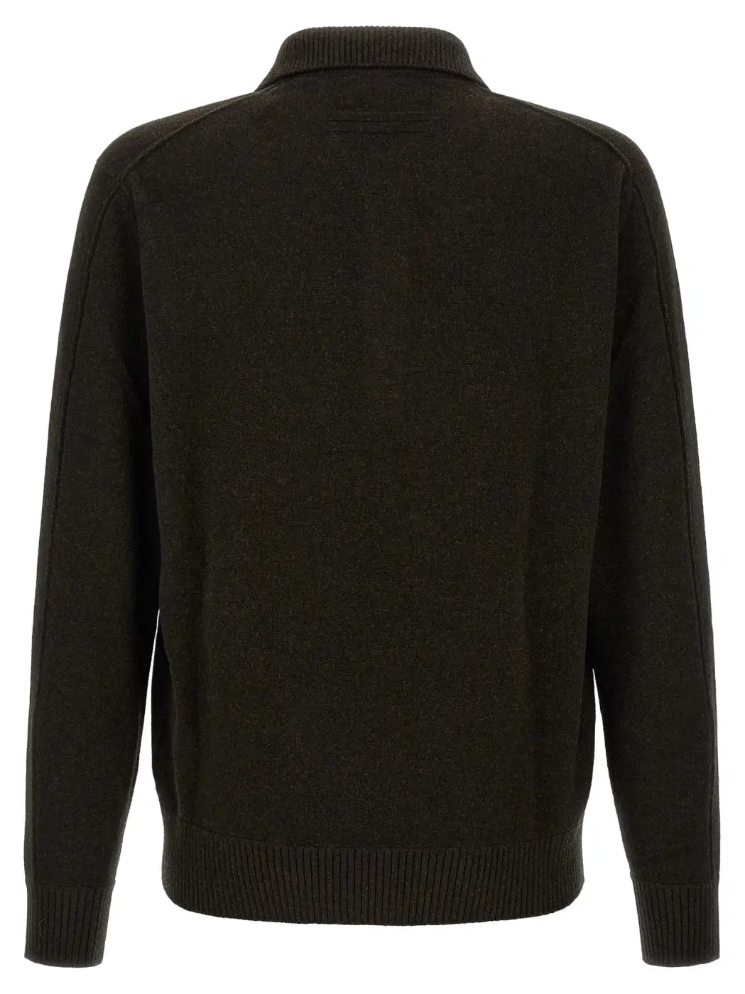 Zegna Brown Wool Polo Shirt