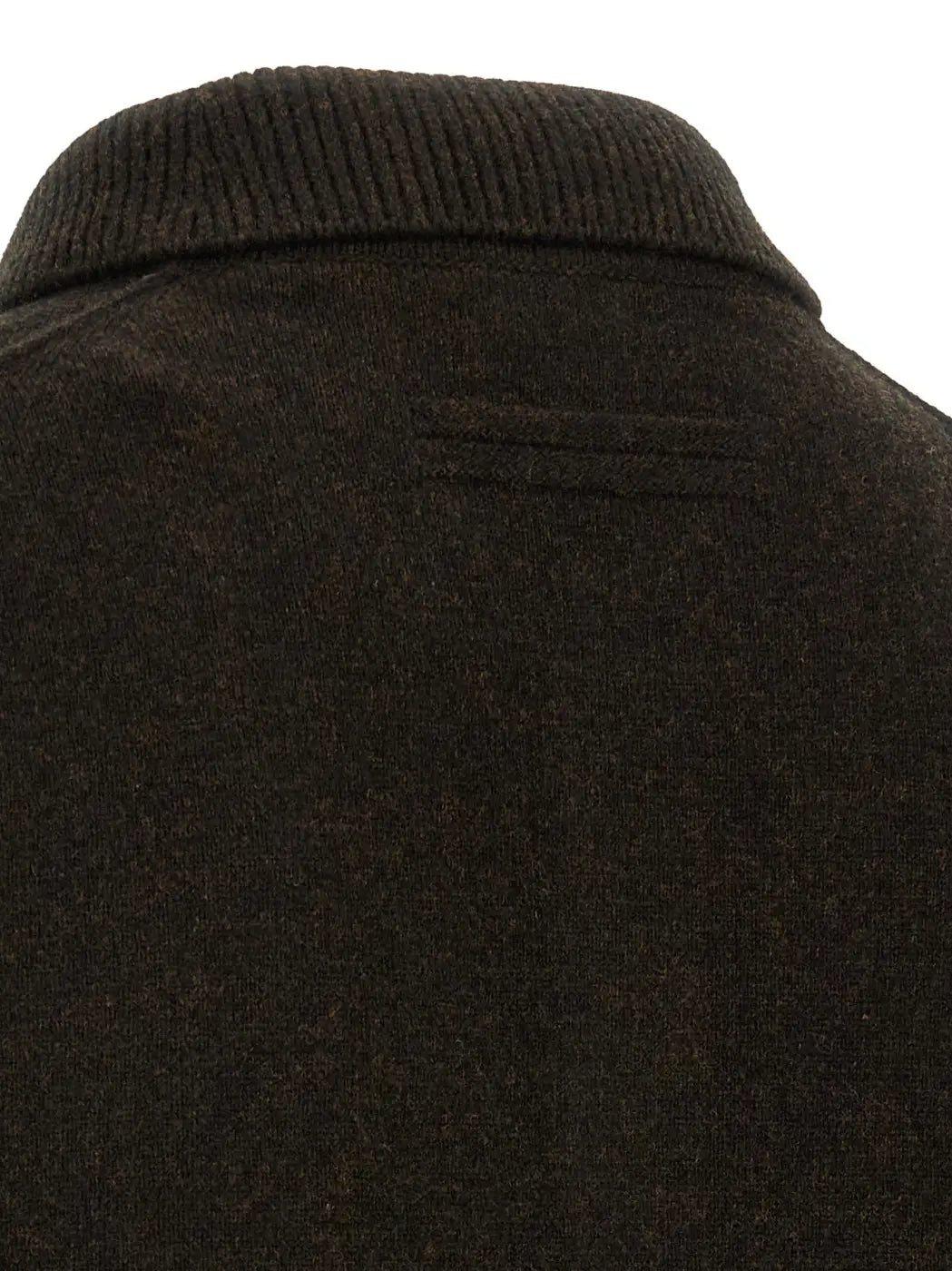 Zegna Brown Wool Polo Shirt
