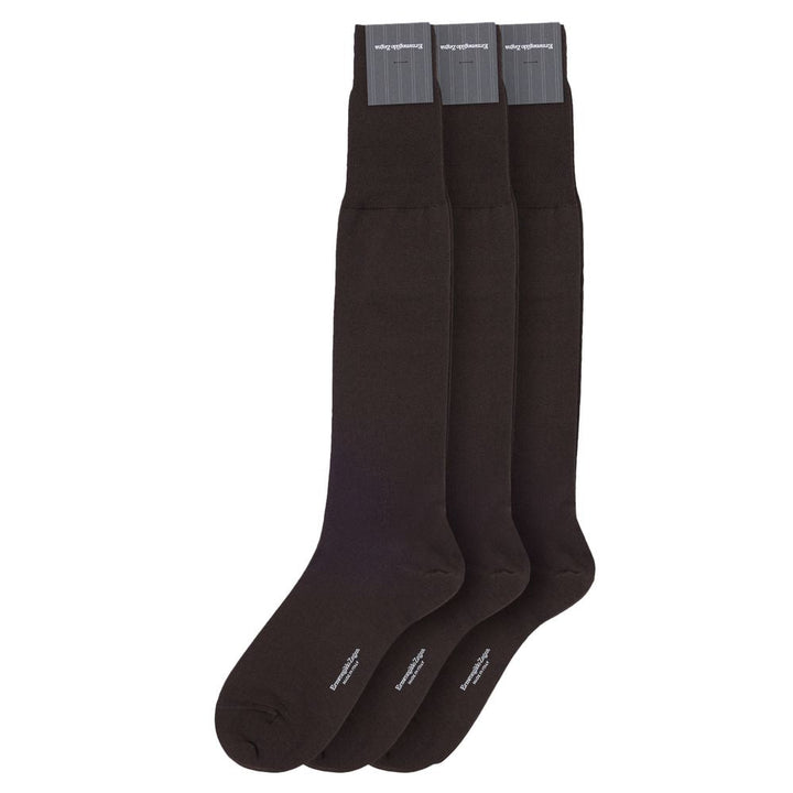 Zegna Brown Wool Socks