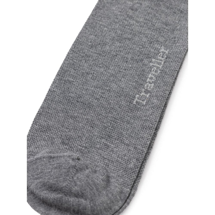 Zegna Gray Cotton Socks