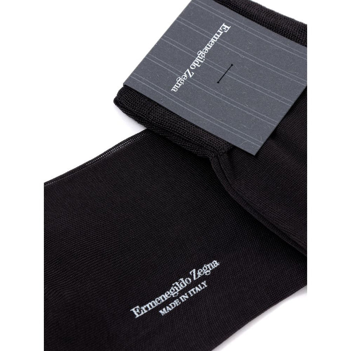 Zegna Gray Cotton Socks