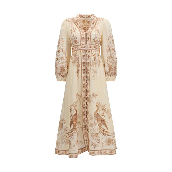 Zimmermann Beige Linen Casual Dress women’s dress