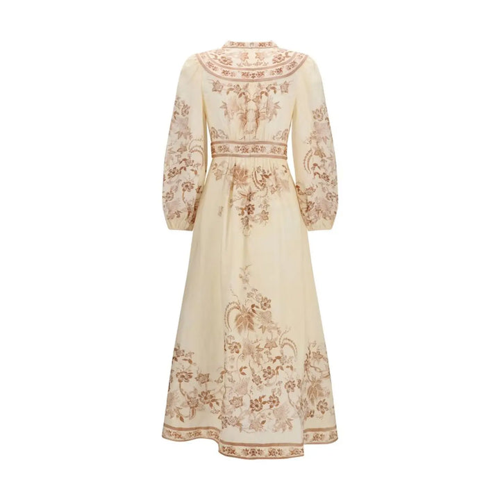 Zimmermann Beige Linen Casual Dress