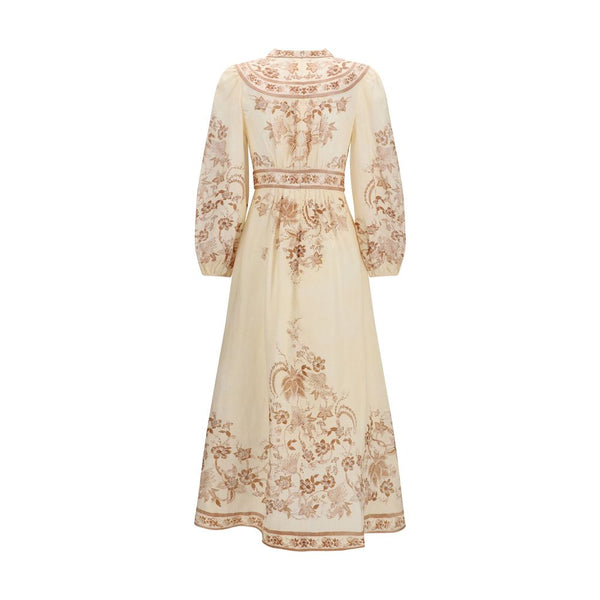 Zimmermann Beige Linen Casual Dress women’s dress