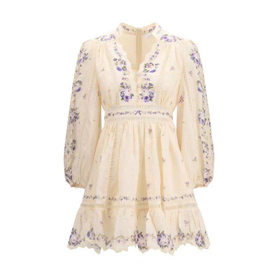 Zimmermann Beige Linen Casual Dress