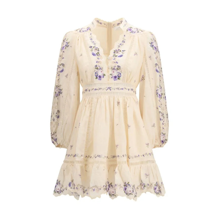 Zimmermann Beige Linen Casual Dress