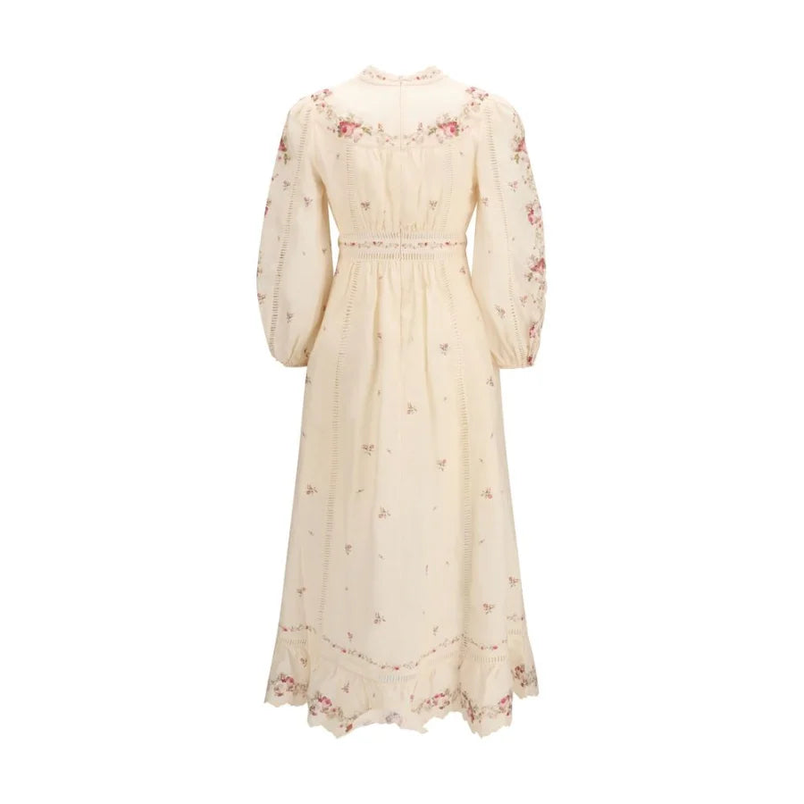 Zimmermann Beige Linen Casual Dress
