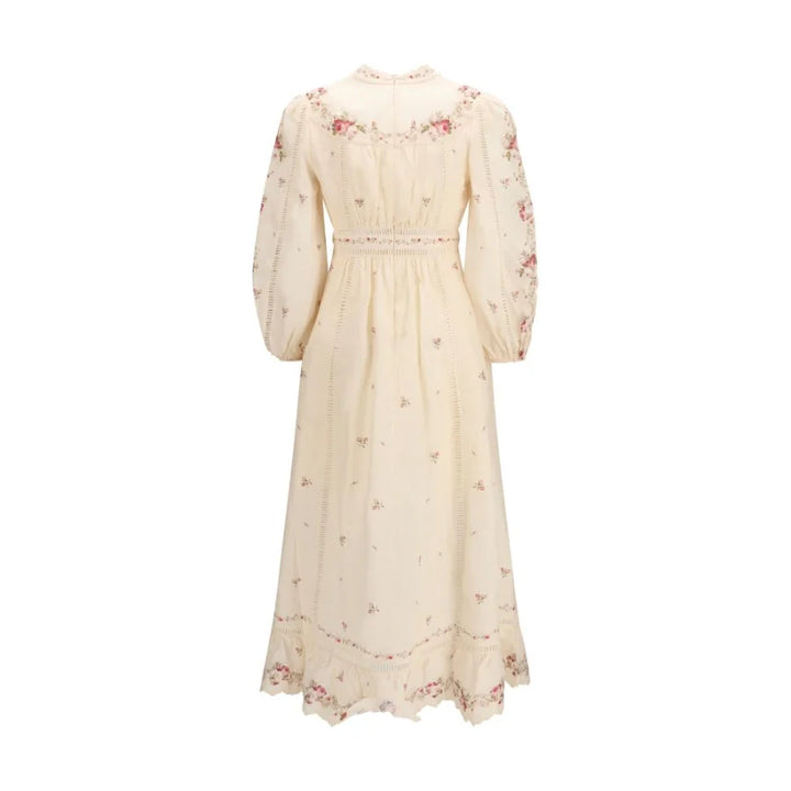 Zimmermann Beige Linen Casual Dress