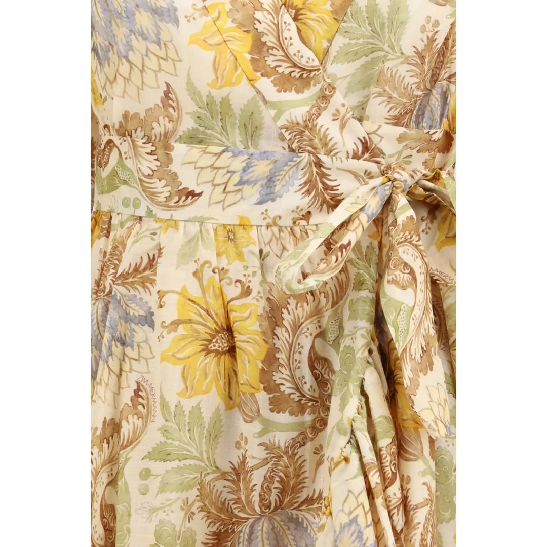 Zimmermann Bicolor Cotton Casual Dress