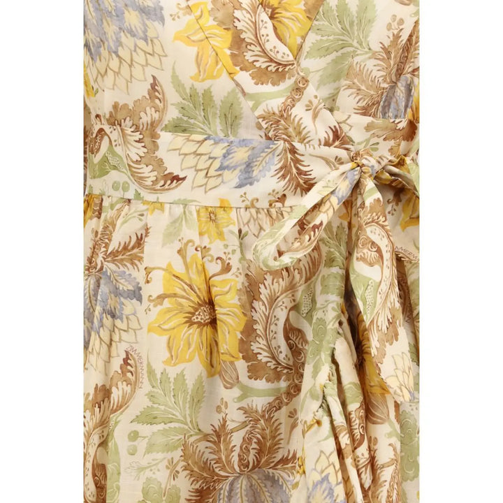 Zimmermann Bicolor Cotton Casual Dress