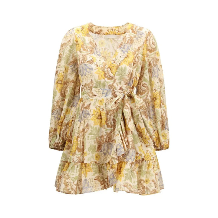 Zimmermann Bicolor Cotton Casual Dress