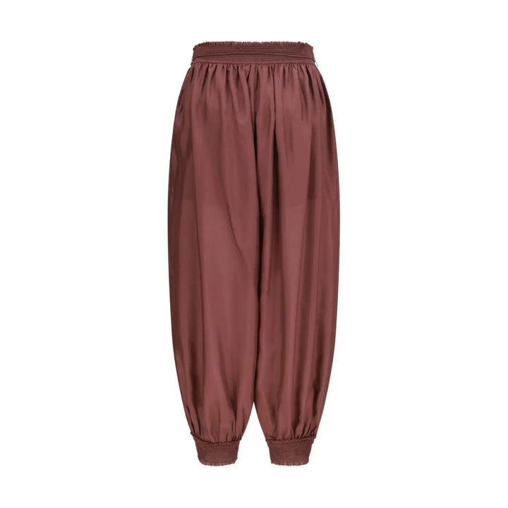 Zimmermann Bordeaux Silk Casual Pants