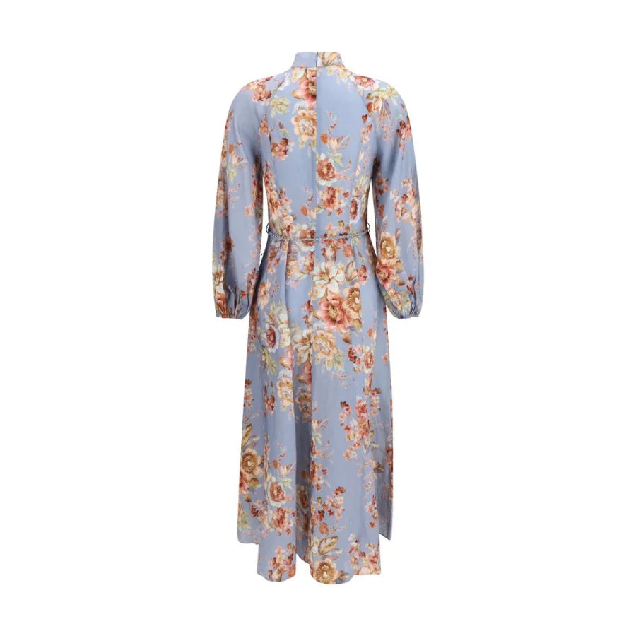 Zimmermann Multicolor Linen Long Dress