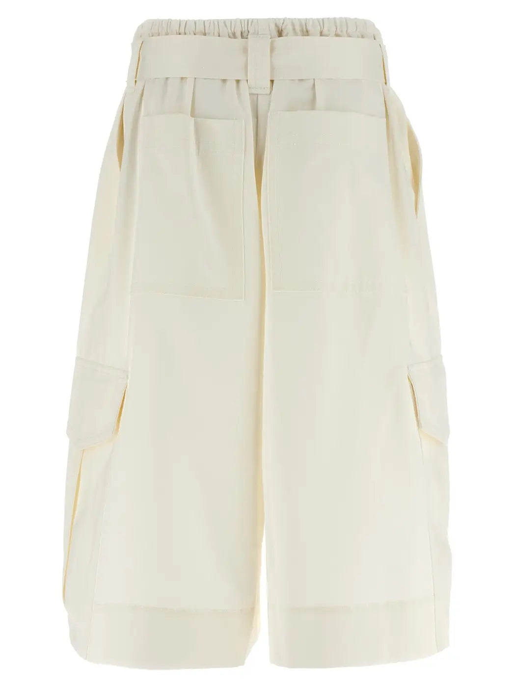 Zimmermann White Cotton Bermuda Shorts