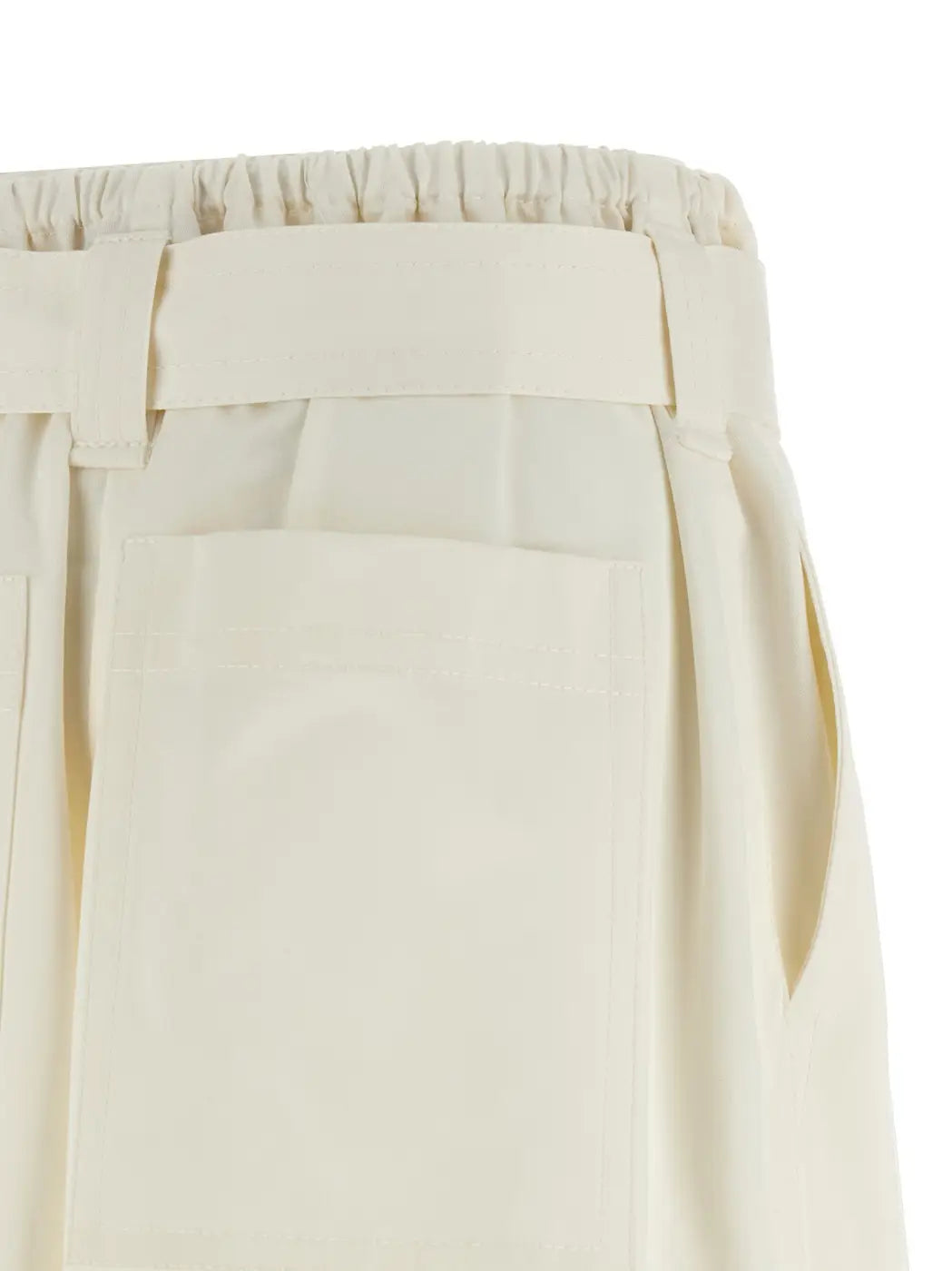 Zimmermann White Cotton Bermuda Shorts