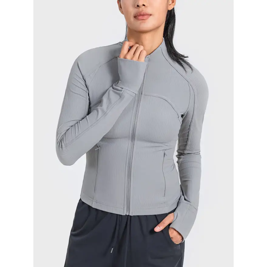 Ultimate Zip Up Long Sleeve Sports Jacket for Unmatched Comfort Clothing Tops Trendsi